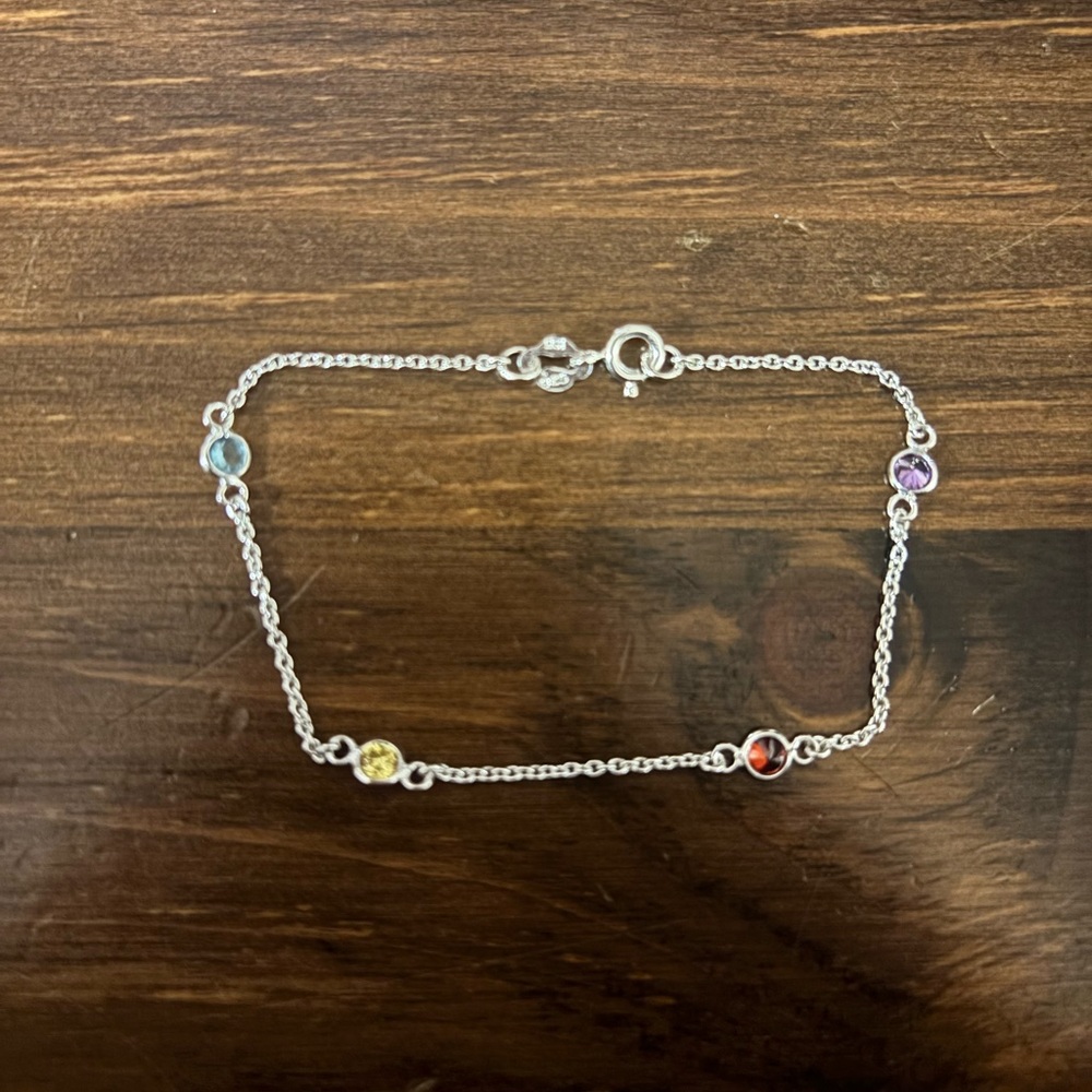 Sterling Silver multicolor bracelet